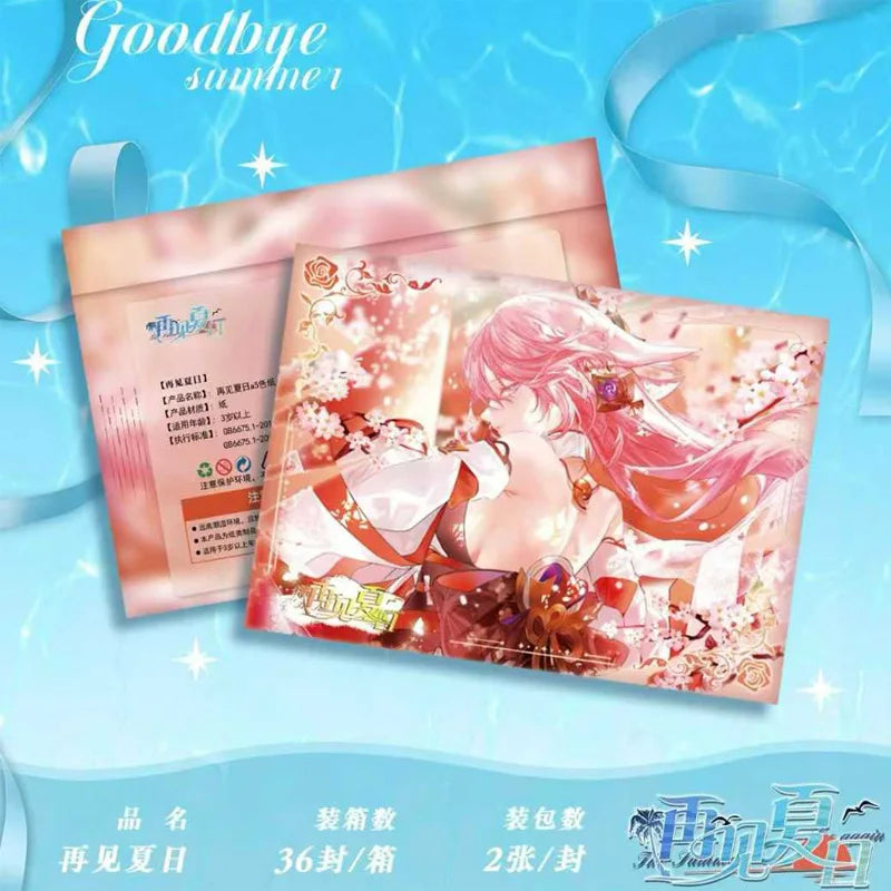 Goddess Story Summer Theme A5 Waifu Cards Goodbye Series Wave 1 Premium Collectors Art Set
