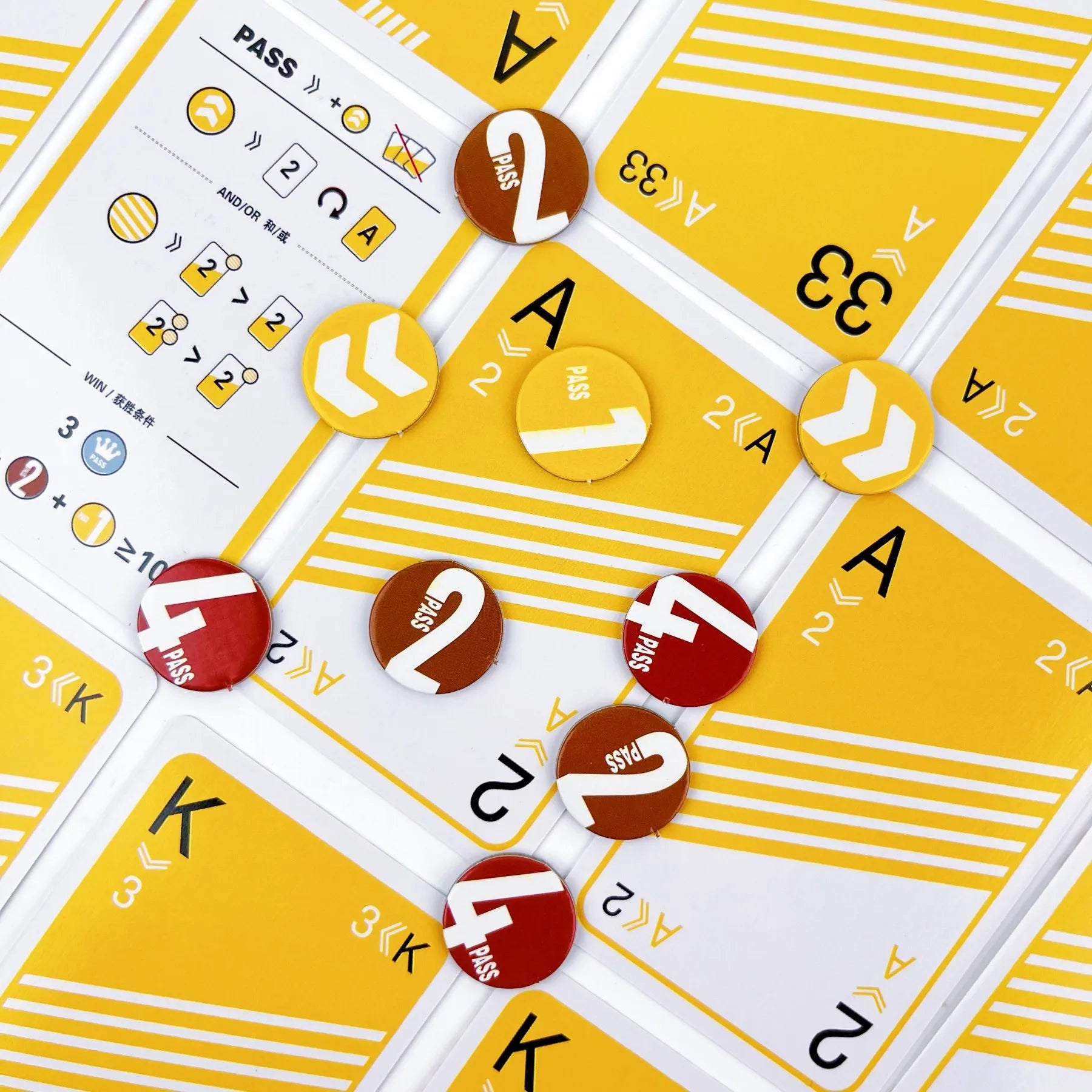PASS Card Game - URN THE TABLES BY PASS for Fun Party Game - Ages 14+, 2 Players 15 Minutes Playing Time