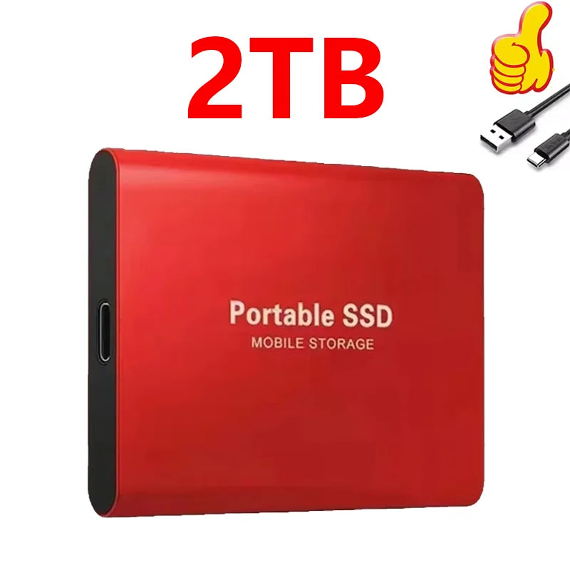 Portable High Speed External Hard Disks Fast Data Transfer Hard Drives 1TB 2TB 4TB High Capacity Storage SSD for MAC Notebook PC