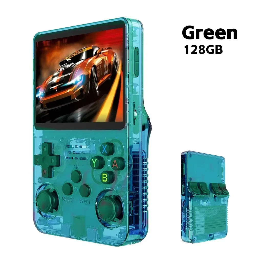 R36S Retro Handheld Video Game Console ARKOS System 3.5 Inch IPS Screen Classic Portable Pocket Video Player 128G Games Boy Gift