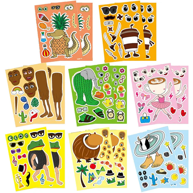 Tung Tung Sahur Party Favor Neon Stickers Cake Topper Glasses Gift Bag Balloons Keychain Squishy Fidget Theme Party Favors