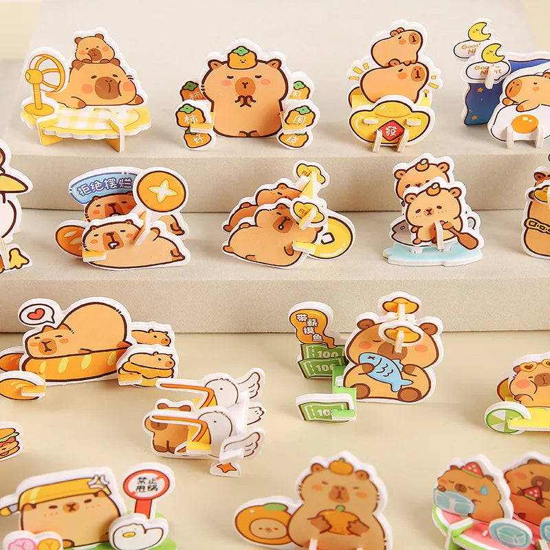 Cartoon Animal Capybara Paper Jigsaw Puzzle Theme Puzzle Party Favors For Kids Birthday Party Favors Classroom Rewards