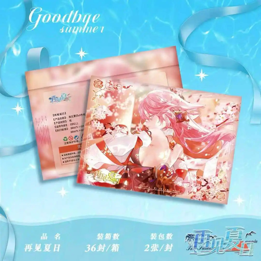 Goddess Story Summer Theme A5 Waifu Cards Goodbye Series Wave 1 Premium Collectors Art Set