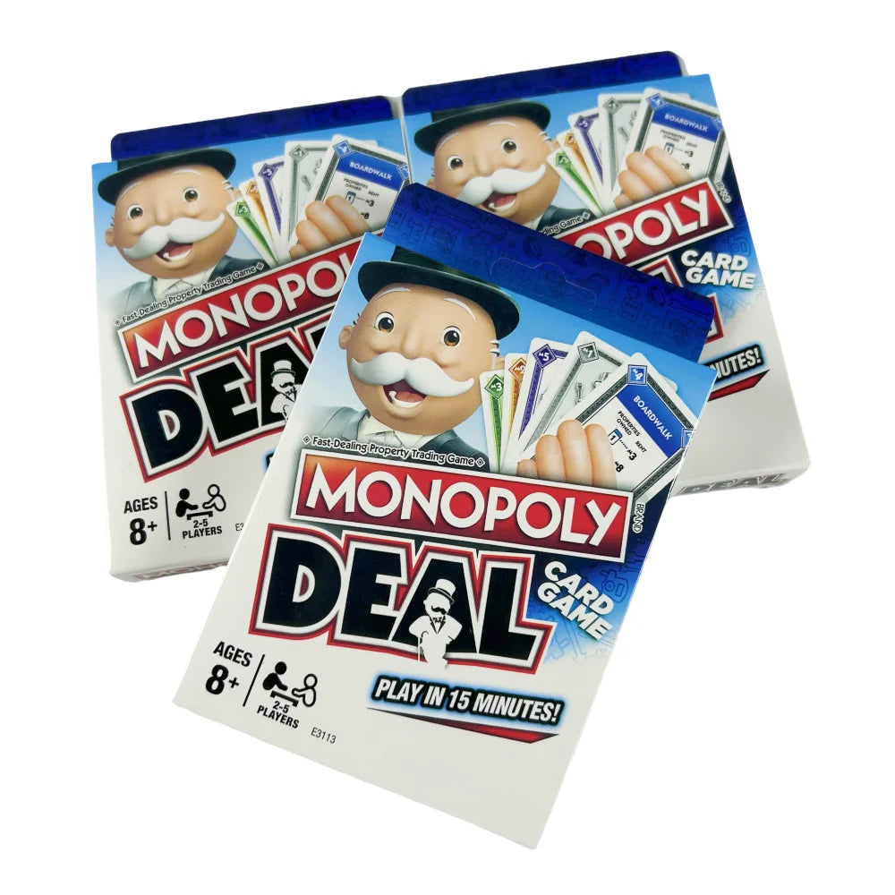 Monopoly Deal Quick-Playing Cluede Card Game for Families Kids Ages 8 and Up and 2-5 Players Board game