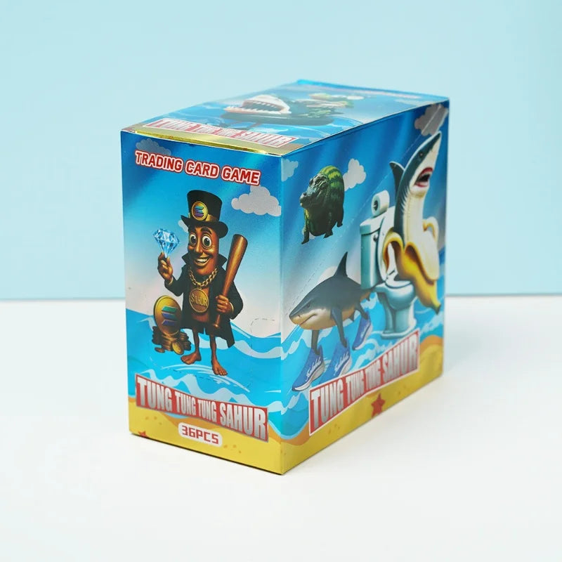 Random 36 Bag 180Pcs Italian Brainrot Collection Card Tung Tung Tung Sahur Tralalero Tralala Cards Board Game Trading Carte Toys