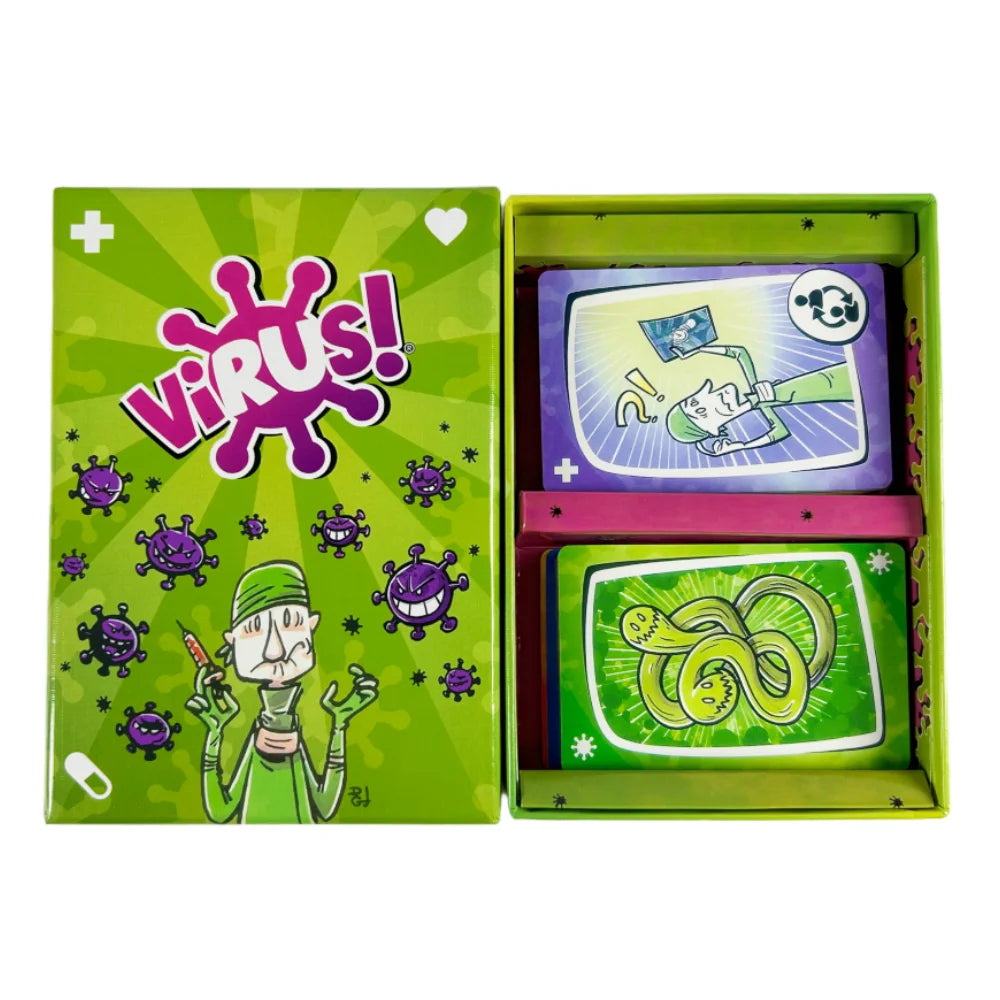 Virus Card Game The Virus 1 2 3 4 Card Correct Version Party Board Game Deck Halloween Edition For Fun Family Games