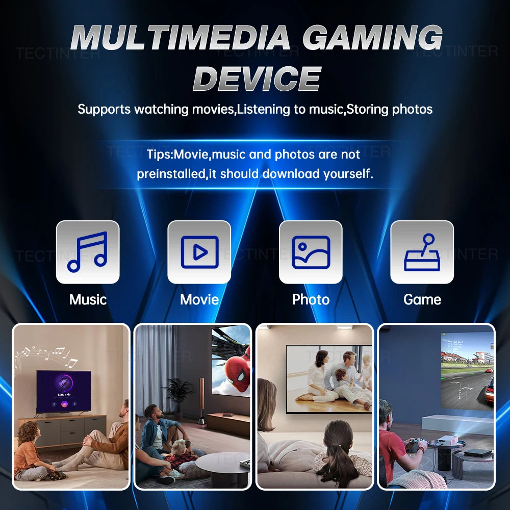 M8 4K Mini Game Stick 40000 Games Built-in with Twin 2.4G Wireless Controllers Video Game Console