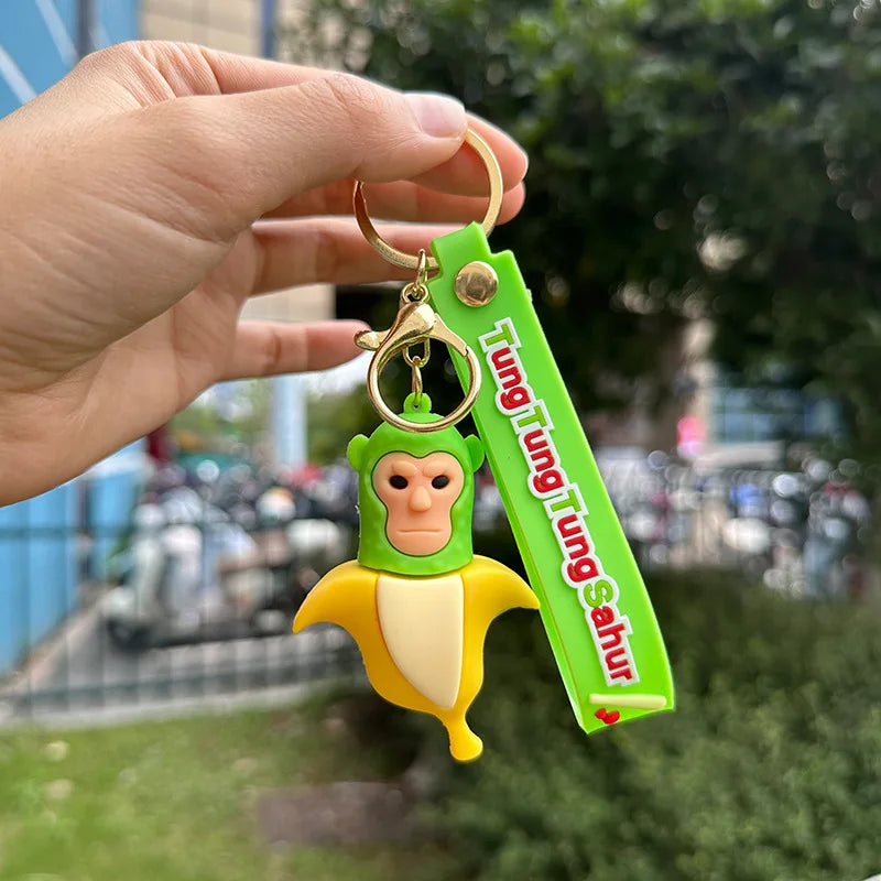 Tung Tung Sahur Party Favor Neon Stickers Cake Topper Glasses Gift Bag Balloons Keychain Squishy Fidget Theme Party Favors