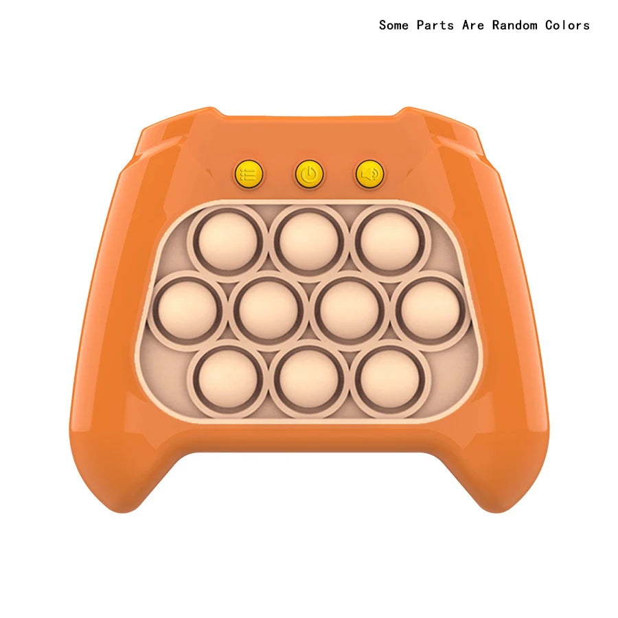 Pop Light Fidget Game Quick Push Bubble Game Portable Handheld Handle Toys Boys Girls Gift for Kids Machine Relieve Stress Toys