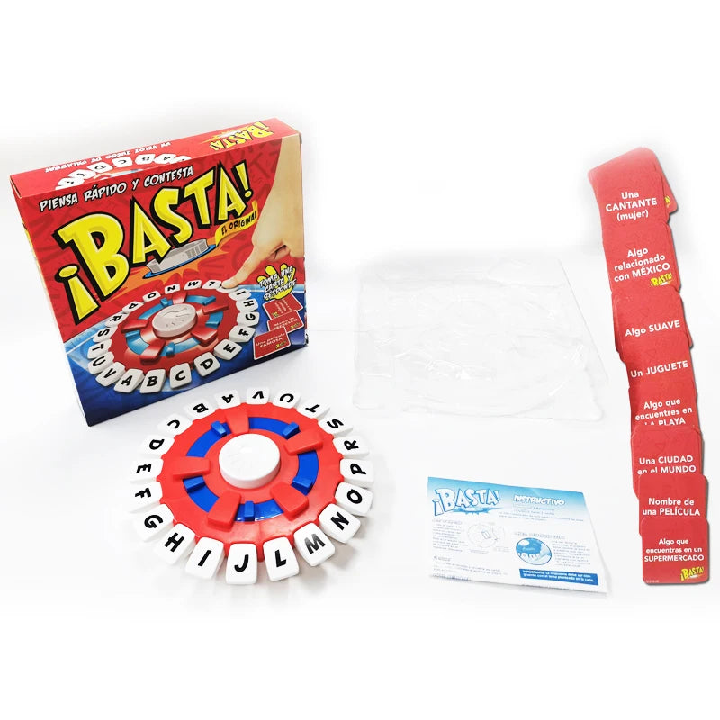 Think Word English Spanish Board Game Fast Paced Family Fun The Quick Thinking Letter Pressing Puzzle Game For Adults And Kids