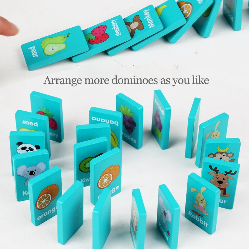 Kid Blocks Seaside Escape Mahjong Wooden Memory Solitaire Matching Game Party Family Board Games Animal Educational Puzzles Toy