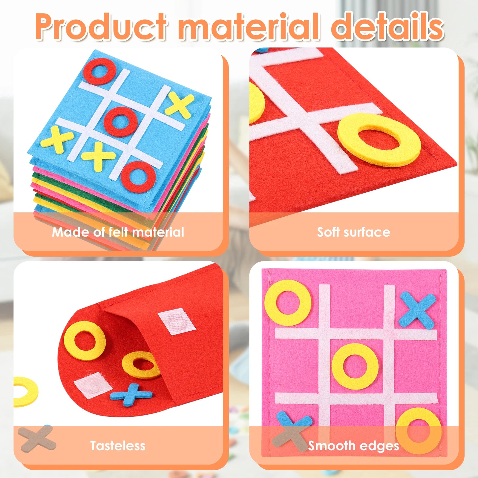 20pcs Felt Board Game  for Kids and Family Party Fun Mini Board Game Toy Family Board Game Birthday Party Favors Travel Game