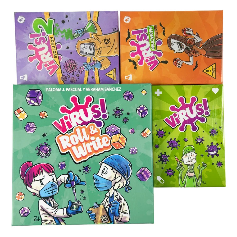 Virus Card Game The Virus 1 2 3 4 Card Correct Version Party Board Game Deck Halloween Edition For Fun Family Games