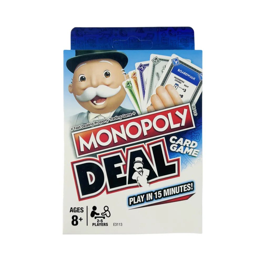 Monopoly Deal Quick-Playing Cluede Card Game for Families Kids Ages 8 and Up and 2-5 Players Board game