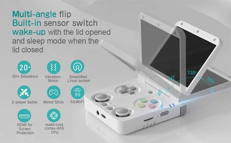 MIYOO Mini V4 Portable Retro Handheld Game Console 2.8"Inch IPS Screen Small Video Game Consoles Classic Gaming Emulator Players