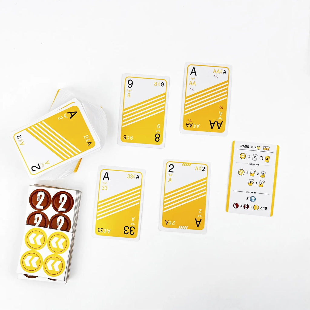 PASS Card Game - URN THE TABLES BY PASS for Fun Party Game - Ages 14+, 2 Players 15 Minutes Playing Time