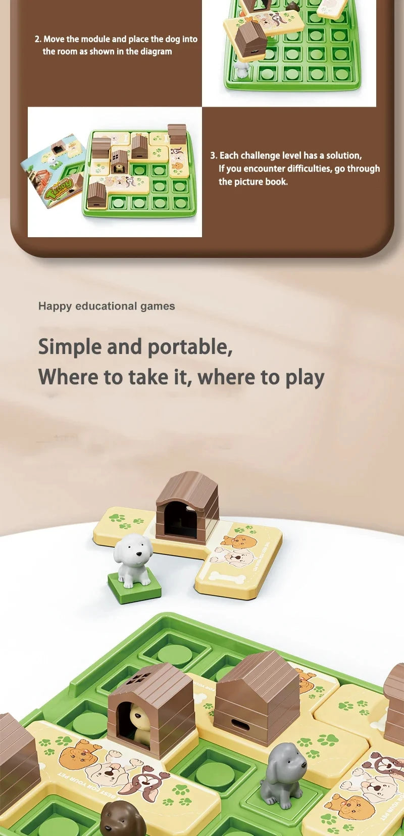 Funny Parent Child Games Beware of The Dog Don't Wake The Dog Toys Dog Board Games for Kids Tricky Toy Bad Dog Gnaw Bones Toy