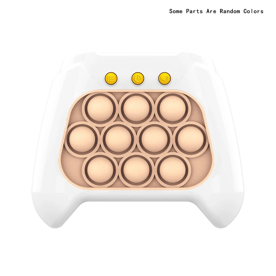 Pop Light Fidget Game Quick Push Bubble Game Portable Handheld Handle Toys Boys Girls Gift for Kids Machine Relieve Stress Toys