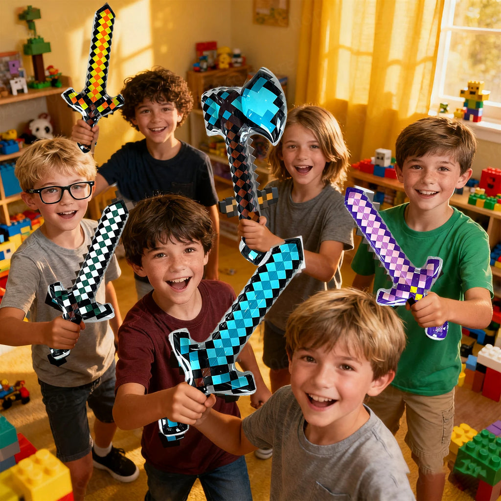 12-72Pcs Inflatable Sword Toy Inflatable Weapons for Theme Party Birthday Halloween Kids Themed Party Gifts Sword Party Favors