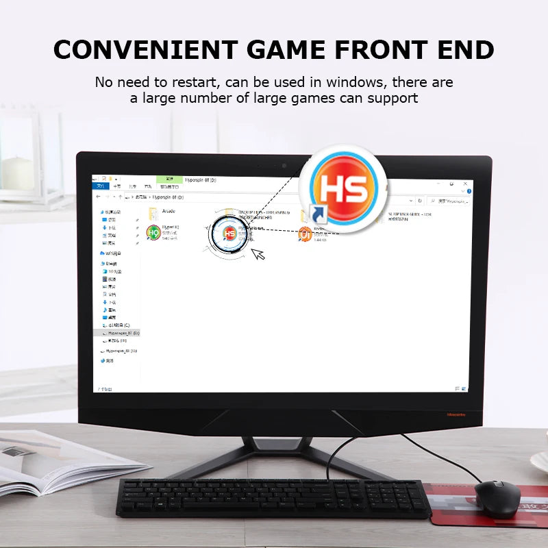 Hot Hyperspin Attraction Gaming HDD Portable Retro Game Console with 100,000 Games Support PS4/PS3/PS2/WII/WIIU for PC/Laptop