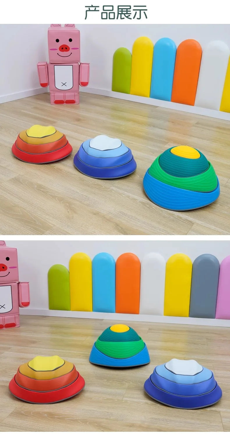 Children Balance Stepping Stones Sports Toys Sensory Integration Training Parish Party Indoor Outdoor Social Game Autism Therapy