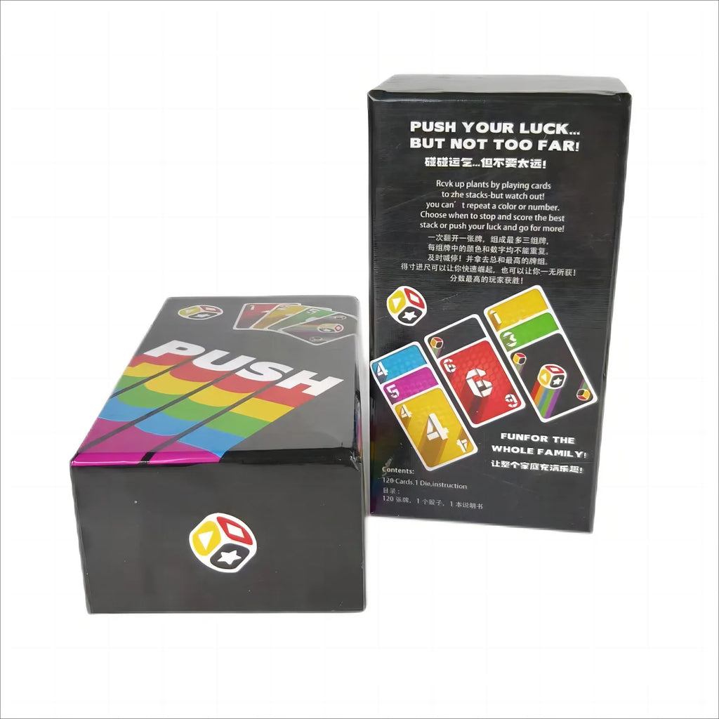 Push Card Game Adults and Teens Strategy Board Game- Family Game for Kids and Adults Age 8 Years Up - 2 to 6 Players