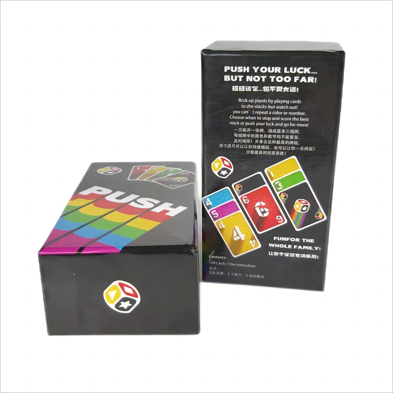 Push Card Game Adults and Teens Strategy Board Game- Family Game for Kids and Adults Age 8 Years Up - 2 to 6 Players