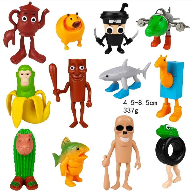 Tung Tung Sahur Party Favor Neon Stickers Cake Topper Glasses Gift Bag Balloons Keychain Squishy Fidget Theme Party Favors