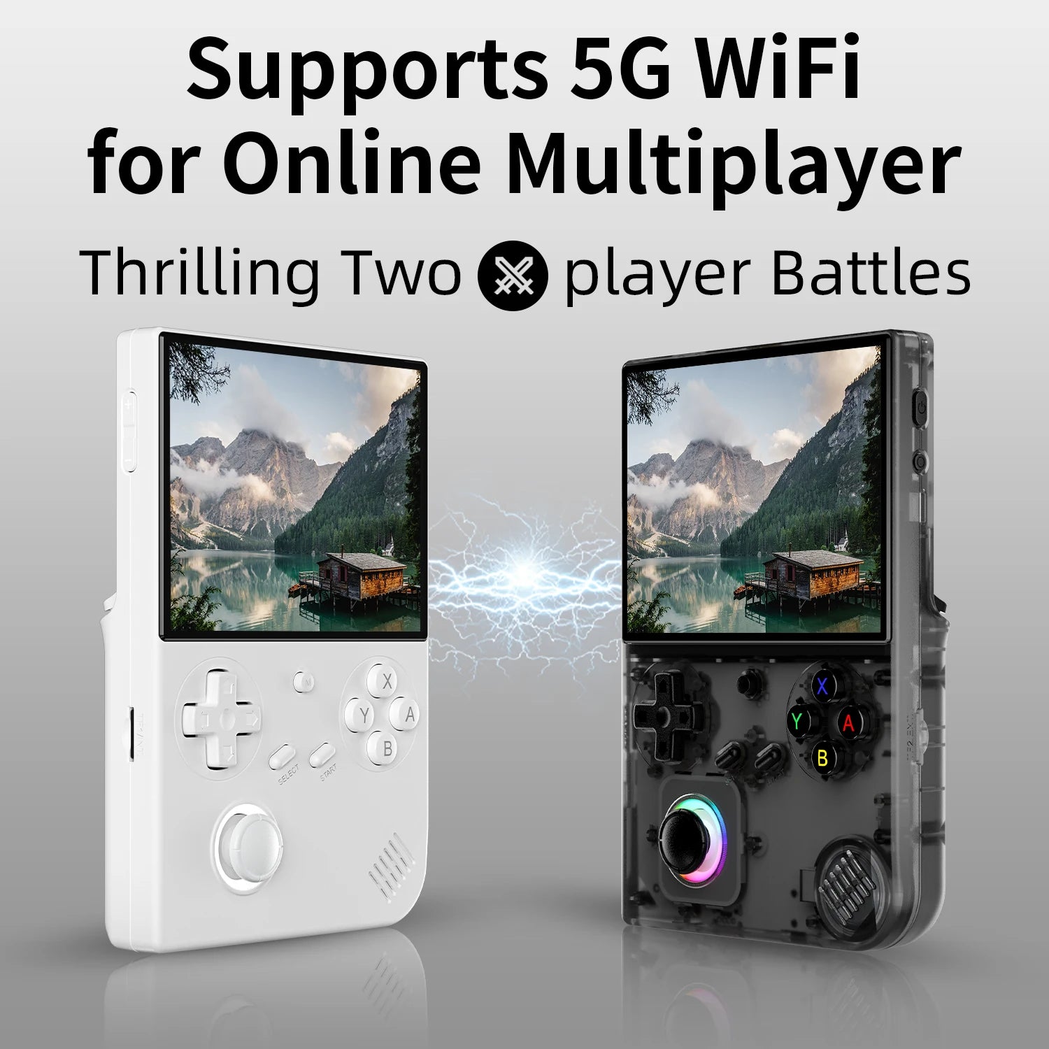 ANBERNIC RG 40XXV 64 Bit Linux Retro Handheld Game Console 4.0'' IPS Screen Supports 5G WiFi Bluetooth HD-Out RG40XXV With APP