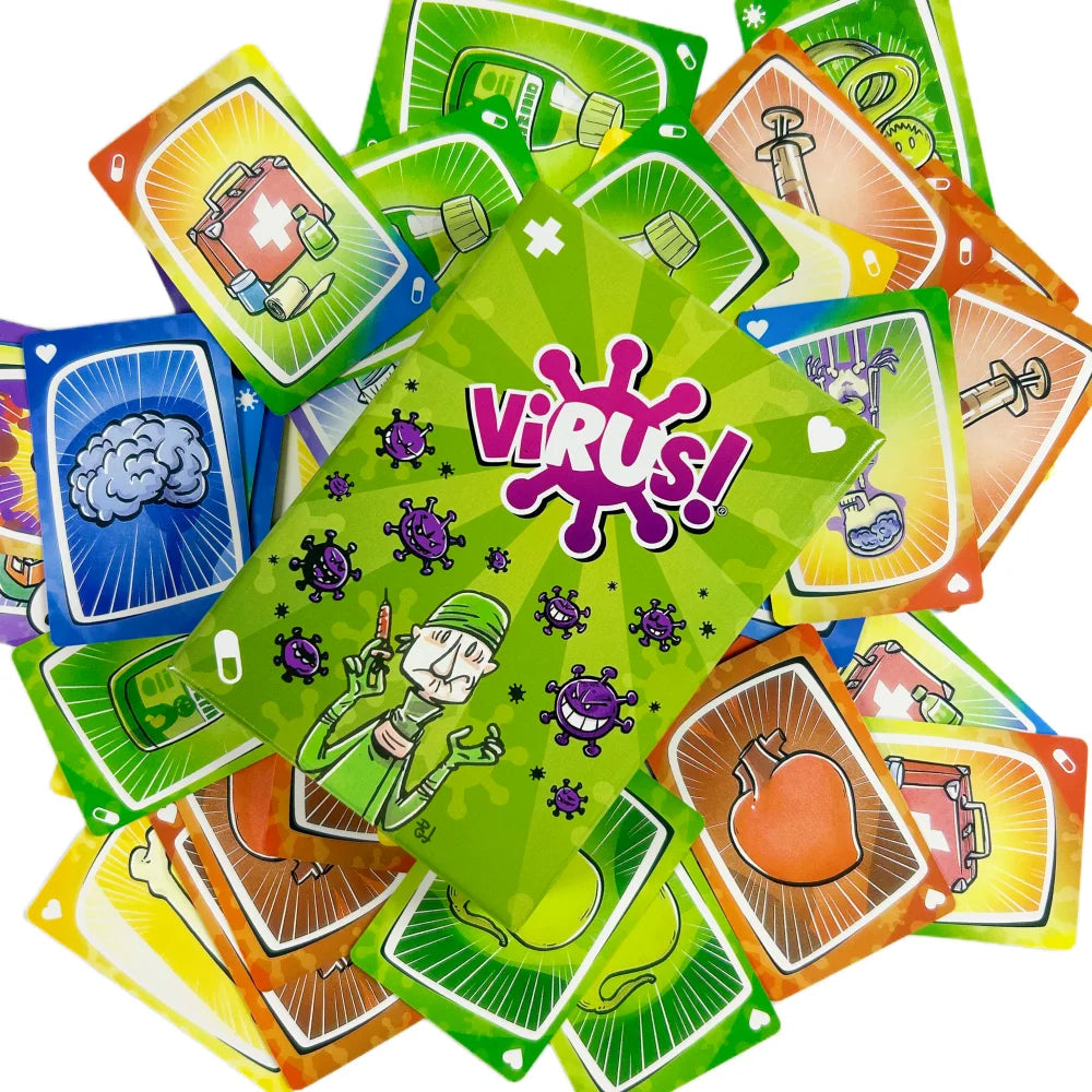 Virus Card Game The Virus 1 2 3 4 Card Correct Version Party Board Game Deck Halloween Edition For Fun Family Games