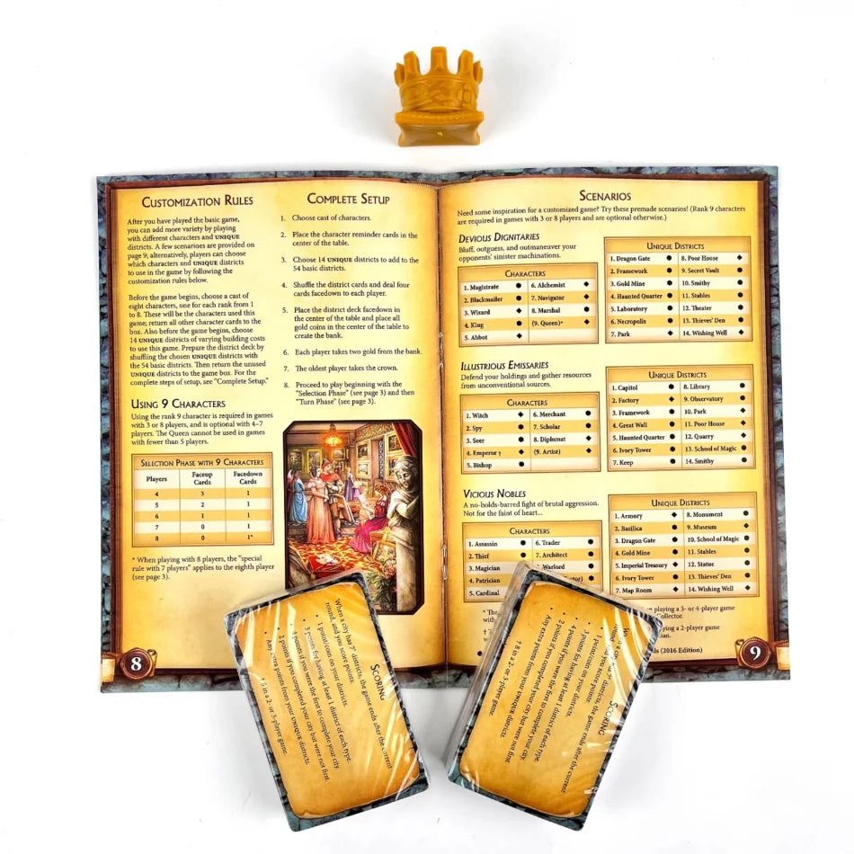 Citadels Revised Edition , Board Game- Master Builder Showdown!  , Ages 10+ , 2-8 Players , 30-60 Minutes Playing Time