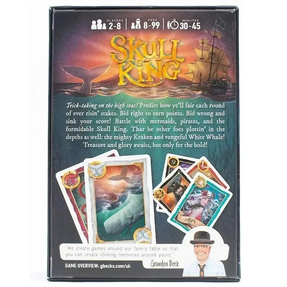 Skull King Board Game - Pirate Adventure Strategy Game for 3 - 8 Players, Ages 8+ - Enhance Intelligence & Promote Interaction
