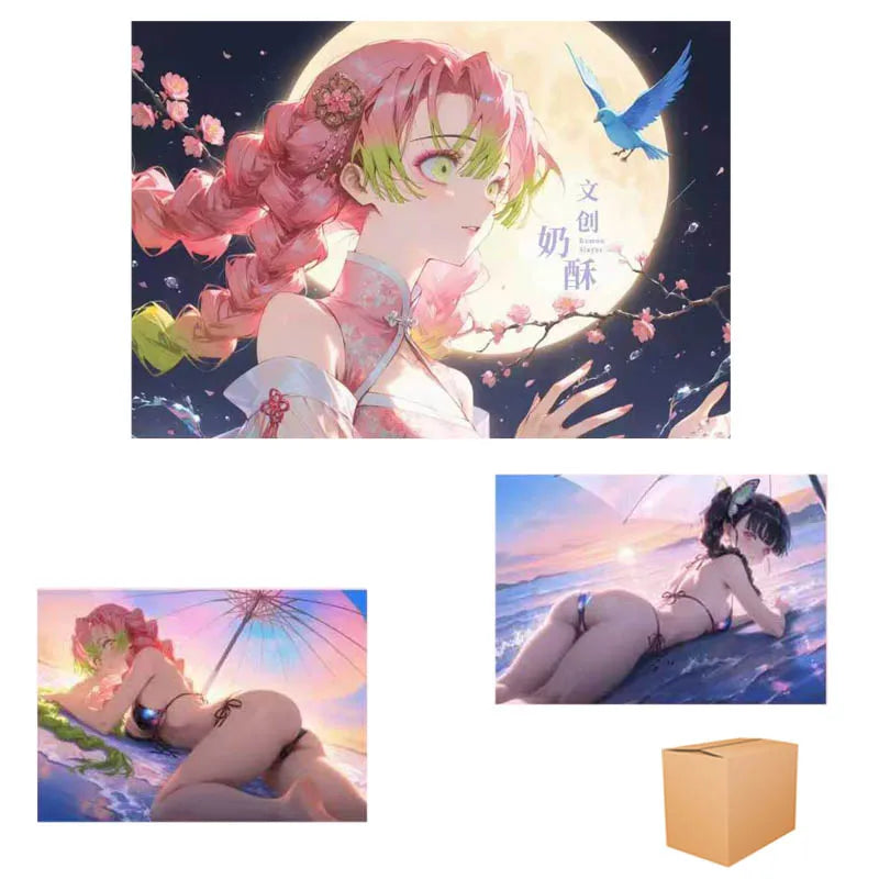 Demon Slayer Card Collection Premium Acrylic Color Paper Wave 1 10*15cm Various Process Wholesale Naisu Wenchuang Party Games