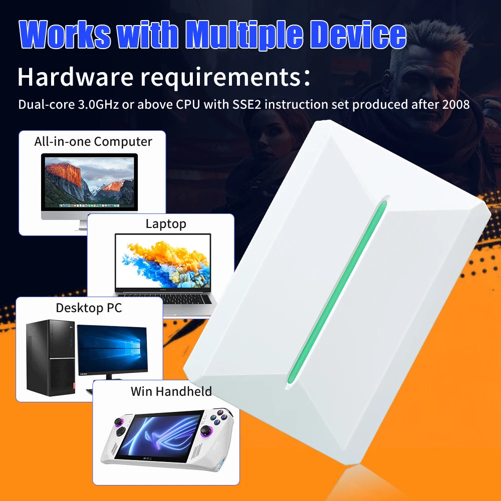 Retrobat＆Playnite Retro Gaming HDD 38200+AAA PC and Retro Games for PS3/PS2/Switch/DC/WII/WIIU/NES/MAME Emulator Game Console