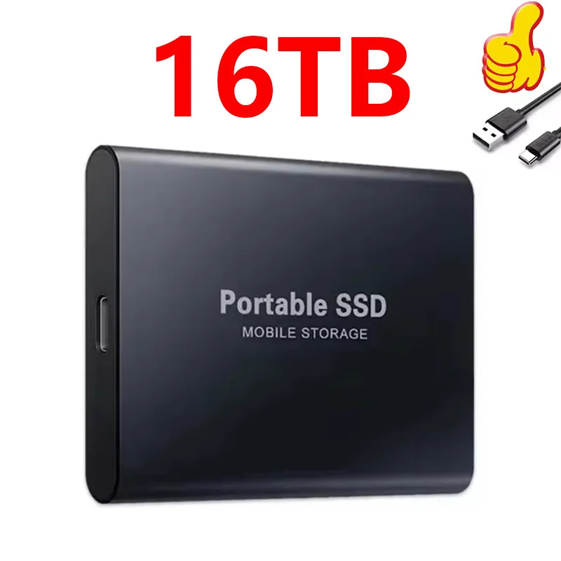 Portable High Speed External Hard Disks Fast Data Transfer Hard Drives 1TB 2TB 4TB High Capacity Storage SSD for MAC Notebook PC